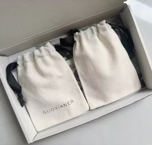 ジュエリーポーチ環境にやさしいソフトコットンキャンバス刺繍ロゴ入りリング用ジュエリージュエリージュエリー - Product Image 3