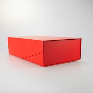 <strong>Manufacturer</strong> <strong>Wholesale</strong> Price Red Magnetic Gift <strong>Paper</strong> <strong>Box</strong> for Clothing Sponge Lining Embossed Wig Hair Extension Closure for - Product Image 4