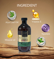 Huile de massage corporelle thérapeutique à l'armoise avec squalane et vitamine E – Remède ancien à base de plantes pour les douleurs musculaires et les raideurs articulaires