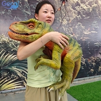 Modèle de dinosaure animatronique interactif, simulation de dinosaure, marionnette à main