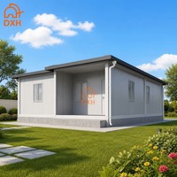 Nuova Casa Container Monopiano Grigio Chiaro 2026 con Tetto in Metallo a Falda, Casa Modulare Prefabbricata