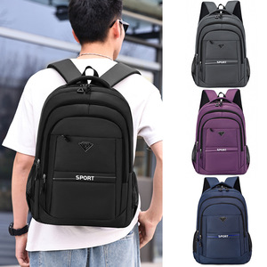 Men's <b>Backpack</b> Large Capacity Multi Compartment Sport Travel Business Laptop Bag Black Blue Purple Gray - Product Image 1