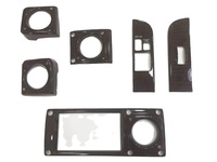 Kit de garnitures intérieures en bois grainé pour tableau de bord et commutateurs de vitres, 2 portes, pour Toyota Land Cruiser LC70 LC79 LC71 LC76 92-03