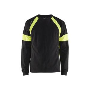 BLAKLADER-T-shirt manches longues 352010309933M Noir/Jaune-T-SHIRTS ET POLO DE TRAVAIL EAN 7330509697542 - Product Image 1