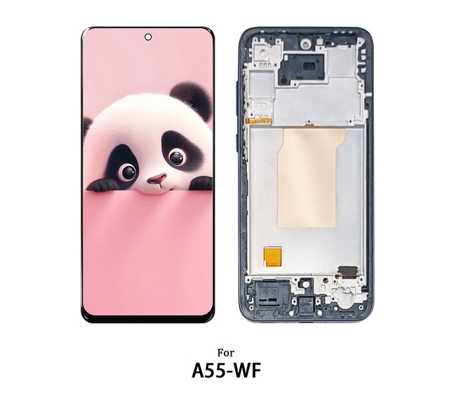XJE Factory Mobile Phone Lcd 6.55'' Touch Screen for SAMSUNG A55 INCELL with Frame Lcd Touch Digitizer Assembly Replacement Part