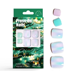 Haute qualité été couleur <span class=keywords><strong>ongles</strong></span> d'orteil pour dames bleu ciel presse sur les <span class=keywords><strong>pieds</strong></span> <span class=keywords><strong>ongles</strong></span> Art Salon conceptions élégantes violet Ombre <span class=keywords><strong>faux</strong></span> <span class=keywords><strong>ongles</strong></span> - Product Image 6