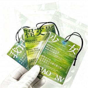 Désodorisant de voiture suspendu en papier absorbant découpé sur mesure avec logo personnalisé, parfum longue durée et cordon élastique - Product Image 5