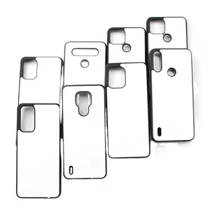 Custodia per telefono in TPU a sublimazione 2D con custodia per cellulare in lamiera di alluminio custodia per telefono a sublimazione vuota per serie LG