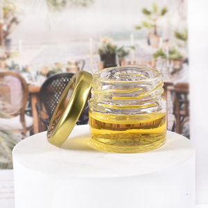 Nouveau produit de bonne qualité, mini pot en verre fantaisie de 25 ml pour le miel, la confiture, les cornichons, la sauce aux pommes, le lait, la confiture avec bouchon à vis - Product Image 5