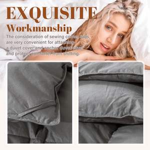 All Season Queen <strong>Duvet</strong> Insert Super King Duck Goose Feather Comforter <strong>Camping</strong> Hotel Bed <strong>Duvet</strong> 100 Down Quilt - Product Image 3