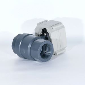 Vanne à boisseau sphérique électrique DN25 1 en plastique, résistante aux acides, pour eau, air, température normale - Product Image 2