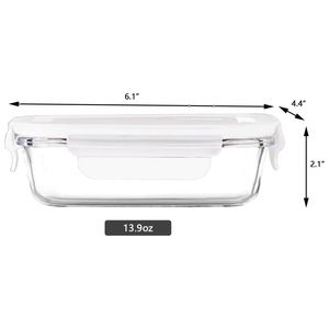 Adult Meal Prep Borosilicate Glass 3-<b>Compartment</b> Microwavable Airtight BPA Free Bento <b>Lunch</b> <b>Box</b> Food Storage Container Plastic - Product Image 2