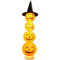 Lanternes en papier citrouille d'Halloween, décorations pour une fête sur le thème des fantômes, ornements suspendus adaptés aux bars et aux centres commerciaux