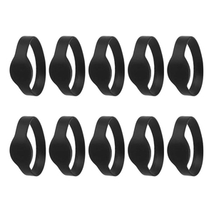 Pulseras de goma personalizadas para cerradura de puerta, pulsera inteligente de silicona negra con etiqueta nfc, resistente al agua, rfid, de fábrica - Product Image 2