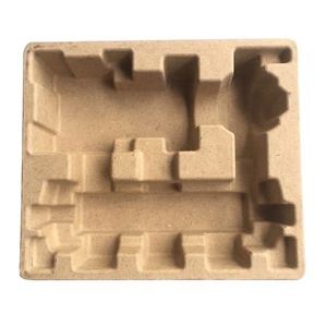 Bền phân hủy sinh học đúc bột giấy các tông bao bì bã mía bột giấy chèn tái chế tùy chỉnh giấy bột giấy khay - Product Image 4