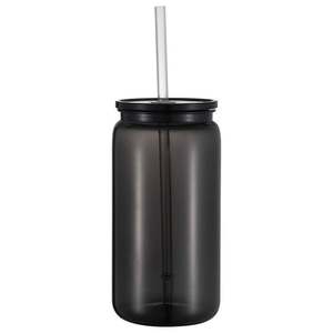 Nouvelle arrivée RTS 16Oz simple paroi sous vide pot en plastique coloré canette de soda avec couvercle couleur paille pour cadeau - Product Image 1