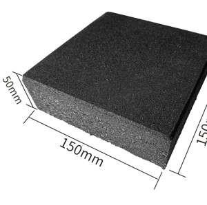 50mm Square <b>Rubber</b> Anti-Vibration Noise Isolation Mats Noise-Cancelling Soundproof <b>Rubber</b> <b>Block</b> for KTV/BAR Wall & Floor - Product Image 4