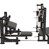 Appareil Commercial Double Face à Charge par Disques pour Hip Thrust et Glute Thrust, Équipement de Musculation des Fessiers et du Bas du Corps Elite