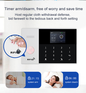 Tuya Alexa tự động hóa nhà 4G Wifi cuộc sống thông minh báo động Hệ thống an ninh Kit ABS Chất liệu cửa phát hiện chuyển động bảo vệ an ninh - Product Image 3