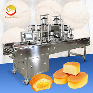 Máquina Automática para Rellenar y Dosificar Masa de Cupcakes con Chocolate, de Acero Inoxidable Industrial, Marca OCEAN - Product Image 1