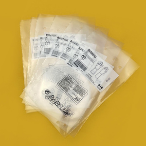 Food grade custom printed logo PE transparent transparent washable food cookie bread bag bread packaging bag