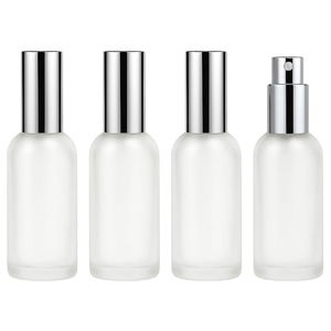 Luxury Custom Refillable 30ml 50ml 100ml Atomizer <b>Empty</b> <b>Spray</b> Round Frosted Glass Perfume <b>Bottle</b> 30 ml - Product Image 1