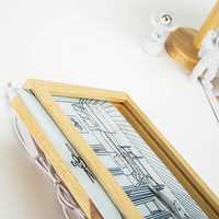 Cadre photo 3D éclairé par LED en bois et acrylique avec veilleuse pour bébés et enfants - Design moderne pour salon ou hôtel