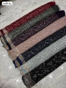 High Quality Hand Beaded 100% Silk <b>Waterproof</b> Imported Net Fabric for Party Wear Dress <b>Material</b> From Zam Zam Textile - Product Image 4