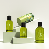 Flacon de parfum vide rechargeable en verre avec bouchon magnétique, format voyage de luxe personnalisé, 30 ml, 50 ml, 100 ml, avec emballage en boîte