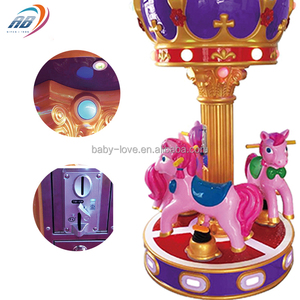 Carrusel de Caballos Eléctrico Personalizado para Parques de Diversiones Interiores, Atracción Infantil Operada con Monedas, con Luces LED - Product Image 4