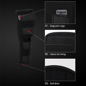 ผ้านีโอพรีนสำหรับรั้งสุนัขสไตล์คลาสสิกพร้อมขอบและริบบิ้นนุ่มตกแต่งด้วยผ้าพันขาสุนัข - Product Image 6