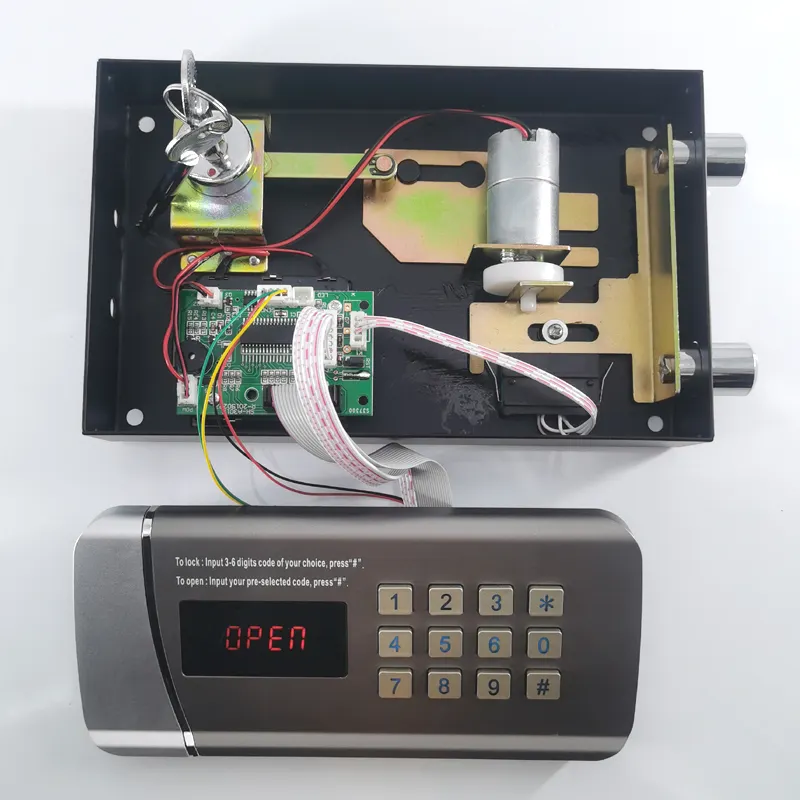 Serrure motorisée électronique numérique, système de verrouillage avec combinaison de code, coffre-fort d'hôtel