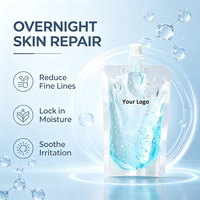 Nouveau produit - Masque de nuit anti-rides au peptide de cuivre bleu GHK-Cu, hydratant, raffermissant et éclaircissant pour les soins de la peau