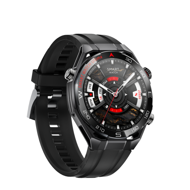 Newest SK55 SmartWatch Android AMOLED Display 3 Pairs Straps BT Calling Always Display Dynamic Island Health IP68 Waterproof