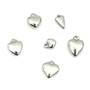 จี้รูปหัวใจสแตนเลสสตีล Anno Jewelry แบบไฮดรอลิก 3 มิติ สำหรับสร้อยคอ สร้อยข้อมือ อุปกรณ์ทำเครื่องประดับ DIY - Product Image 2