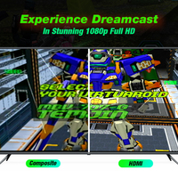 Adaptateur Bitfunx RGBS VGA vers HD-compatible, convertisseur DC vers HDTV pour toutes les consoles SEGA Dreamcast