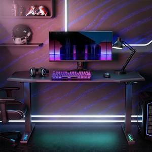 Meja Berdiri Motor Ganda 55 X 28 Inci, Meja yang Dapat Disesuaikan Ketinggiannya, Meja Kantor, Meja Gaming & Komputer - Product Image 2