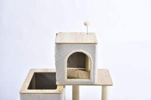 Pohon kucing <span class=keywords><strong>DIY</strong></span> serbaguna dengan postingan gores dan Area permainan yang dapat dilepas - Product Image 2