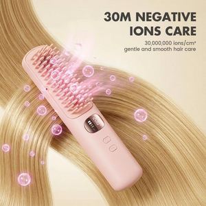 <span class=keywords><strong>Brosse</strong></span> lissante de voyage PRITECH sans fil, ionique, avec batterie 4000 mAh, mini <span class=keywords><strong>brosse</strong></span> <span class=keywords><strong>chauffante</strong></span> <span class=keywords><strong>pour</strong></span> femmes en déplacement - Product Image 4