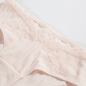 Culottes <span class=keywords><strong>de</strong></span> <span class=keywords><strong>grossesse</strong></span> taille basse en <span class=keywords><strong>coton</strong></span> respirant – Confortables pour femmes enceintes - Product Image 4