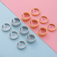 Großhandel Spiegel Edelstahl C-Form Offener Ring Rohling Glänzend Benutzer definiert Graviert Logo Ring DIY Schmuck Funds tücke