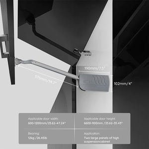 Système de bras de support pliable pour meubles, charnière à clapet hydraulique à fermeture douce, vérin réglable pour portes de <span class=keywords><strong>placard</strong></span>, charnière de maintien pour armoire - Product Image 5