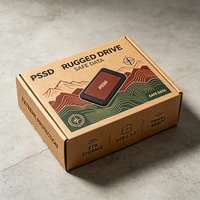 Premium op maat gemaakte golfkartonnen verzenddoos voor draagbare SSD hogesnelheidsopslag, 72 uur productie, koudeketenbestendig, schokbestendig karton