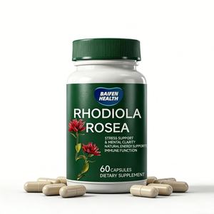 Capsules de Rhodiola Rosea en marque privée OEM/ODM, favorisent une réponse saine au stress et un bien-être émotionnel - Product Image 1