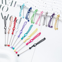 Porte-clés perlés DIY pour la vente en gros. Petits pendentifs cadeaux, porte-clés en métal, en stock. Porte-clés aux couleurs bonbon, porte-clés en forme de homard.