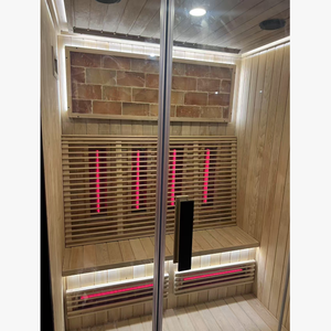 HG Outdoor <b>Red</b> <b>Light</b> Back <b>Therapy</b> Full-spectrum Infrared Wooden Mobile Home Beauty with Remote Controller - Product Image 2