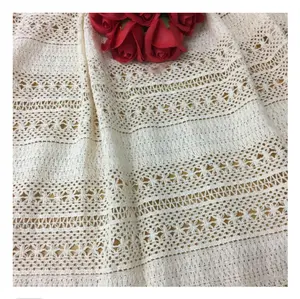 Bargin Deals On Beautful Wholesale crochet cotton lace fabric soft 