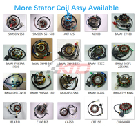 KTD CG125 CG150 Motocicleta Motor Magneto Gerador Stator Coil Assembly Alta qualidade 8 polos Placa de bobina do estator para motocicleta