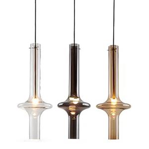 Décoration de restaurant minimaliste nordique, éclairage suspendu design pour chevet, luminaires suspendus, hôtel, verre, LED, lustres modernes - Product Image 2