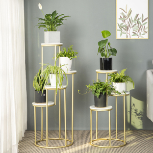 <span class=keywords><strong>Flores</strong></span> de mesa y soporte de decoración para boda, estante de exhibición dorado, venta al por mayor - Product Image 6